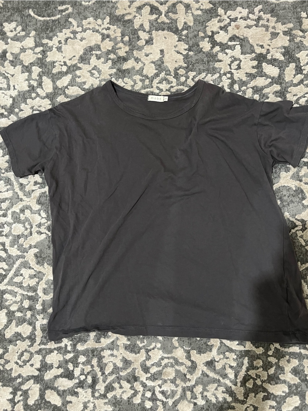 Mabo organic cotton classic Black Short Sleeve Crew Tee
